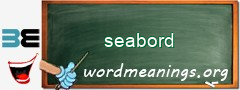 WordMeaning blackboard for seabord